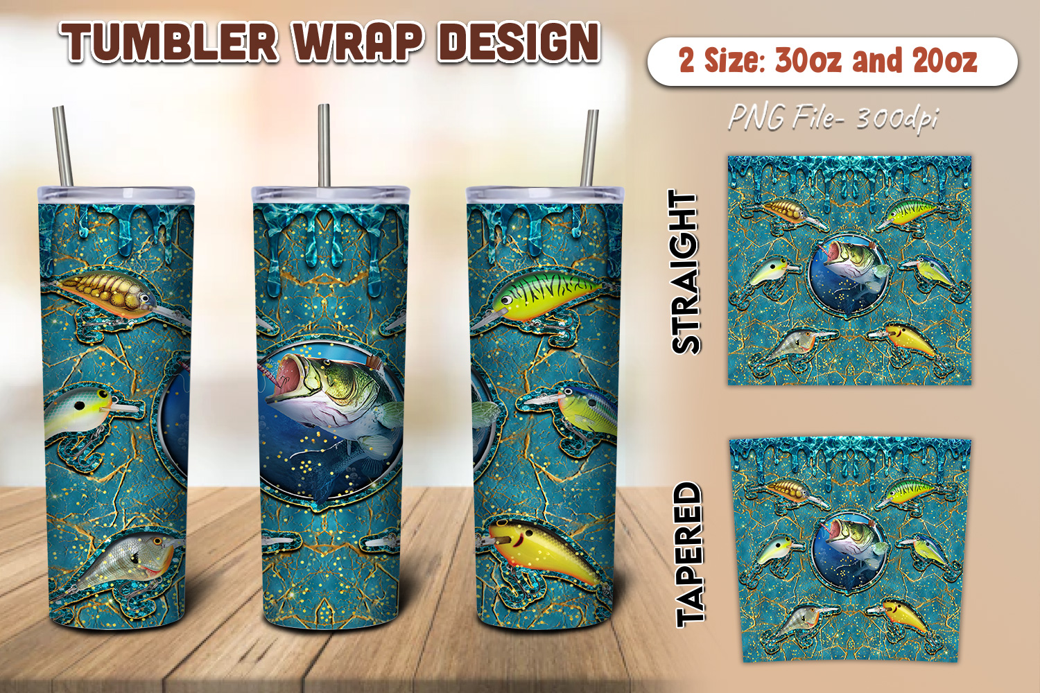 Fishing Tumbler Wrap, fishing tumbler png