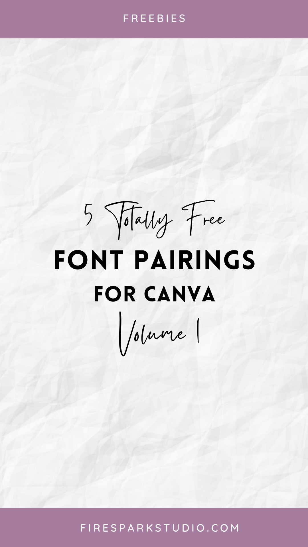 Five Totally Free Font Pairings for Canva Volume 1