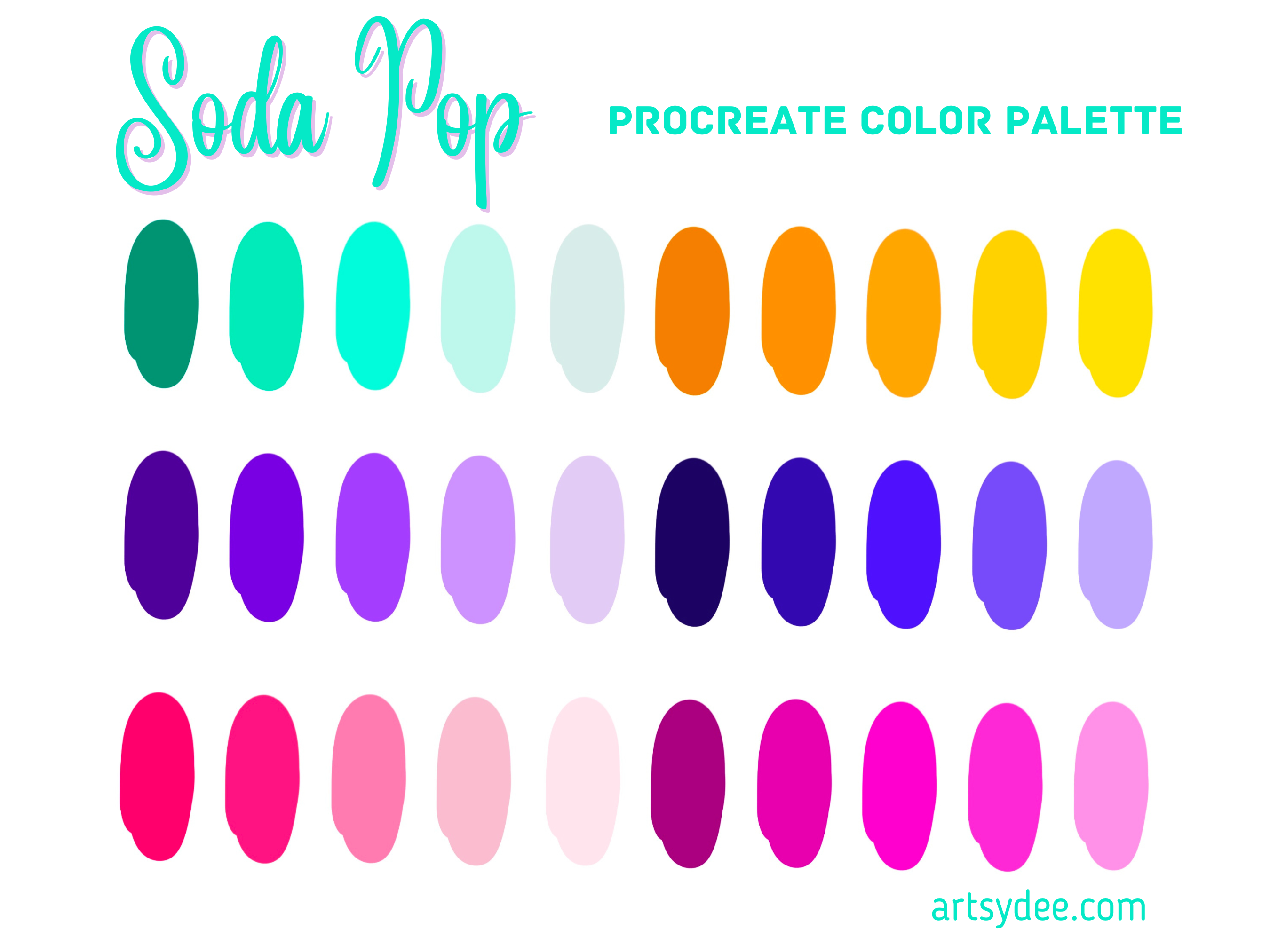 Soda Pop Procreate Color Palette