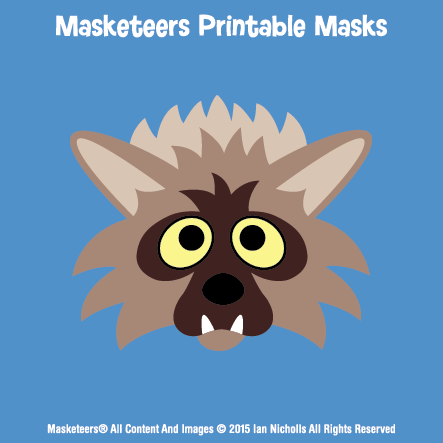 Printable Aardwolf Mask