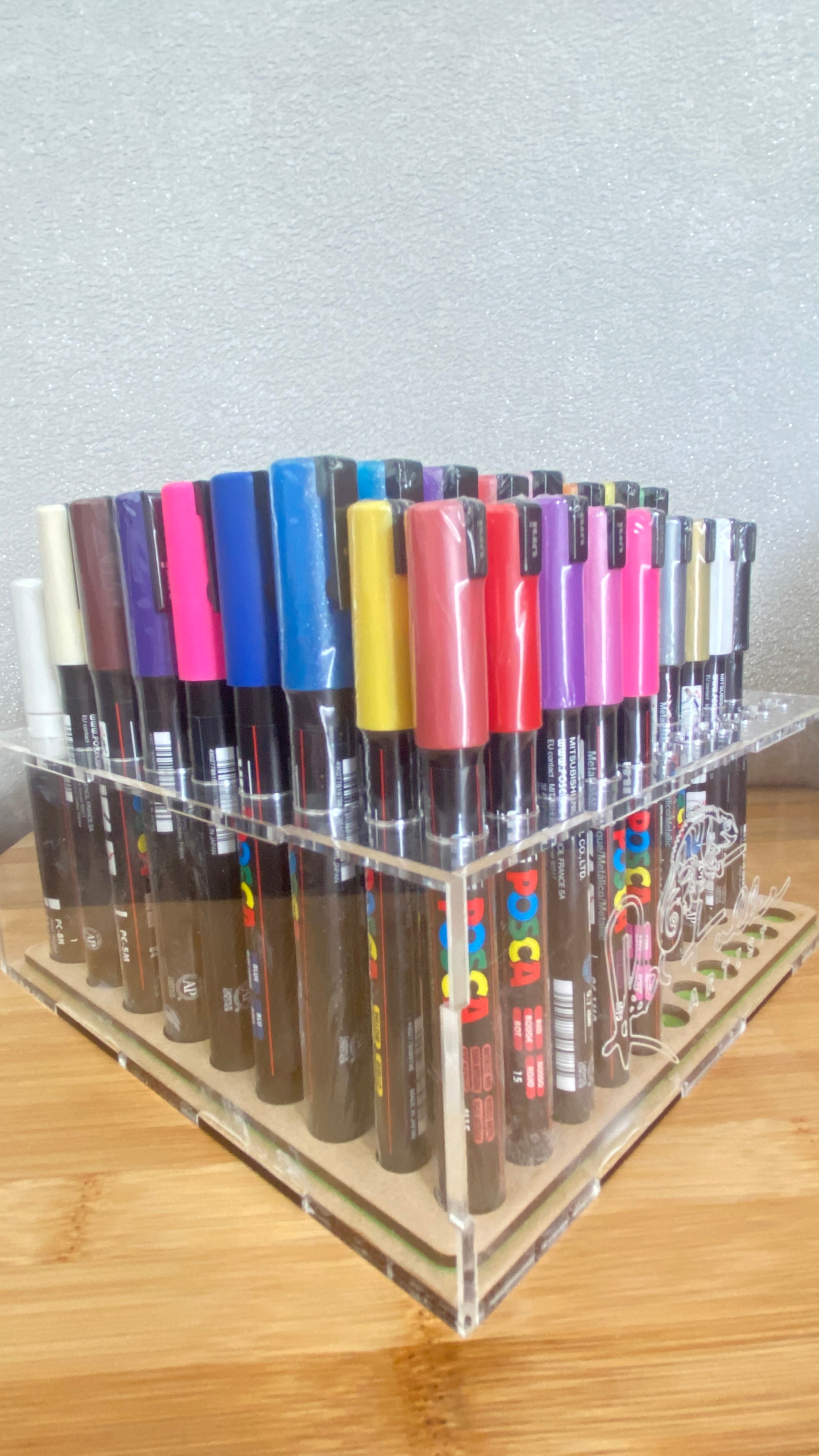 POSCA Pen Caddy SVG Cut File for Glowforge 