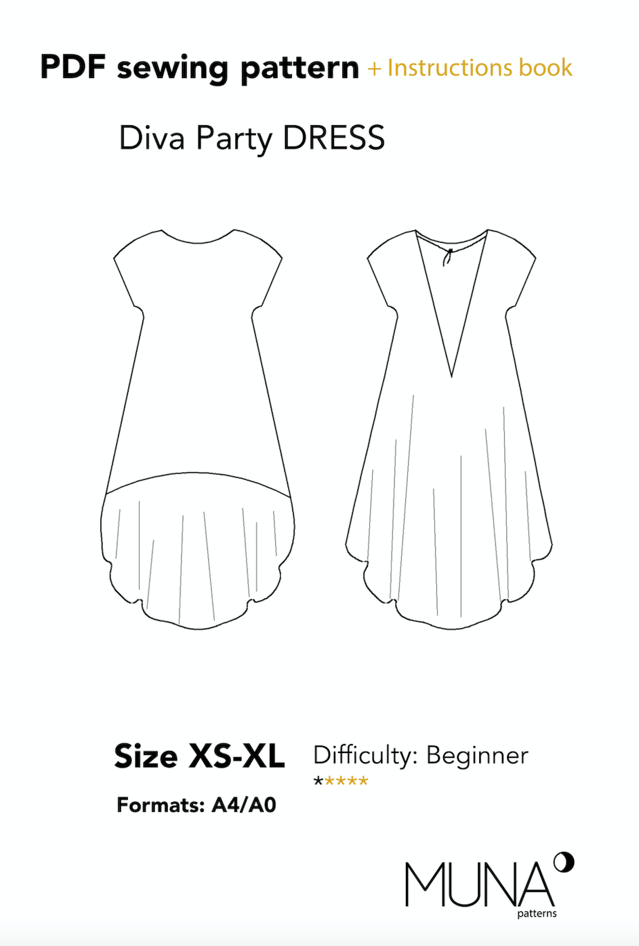 the party dress pattern Liesl's Party Dress Paper Pattern (Sizes 6-20)