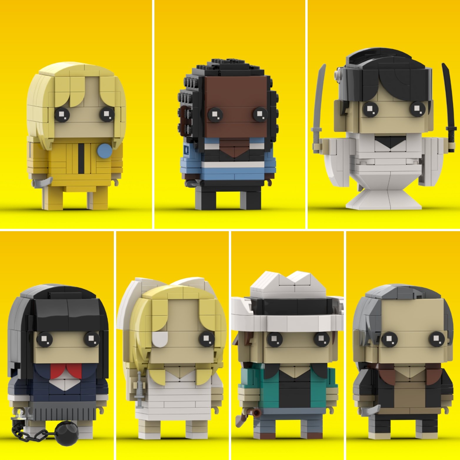 Kill Bill Custom Brickheadz Collection Bundle - Payhip
