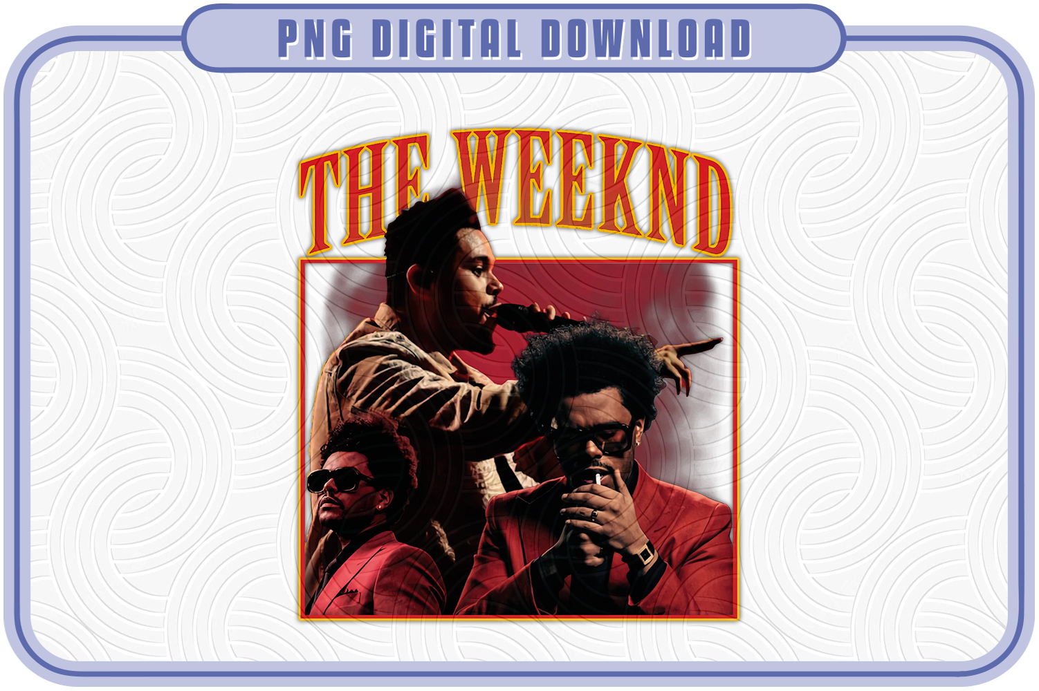 The Weeknd Retro/vintage T-shirts PNG Bootleg T-shirt 