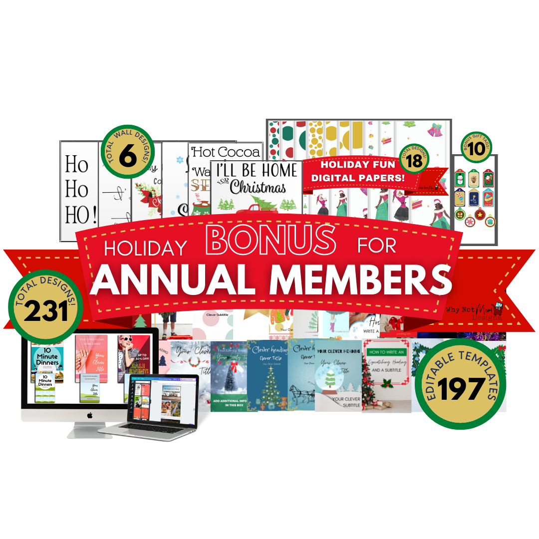 Holiday BONUS for Annual members of Magnetic Media for Makers with images of bonuses included