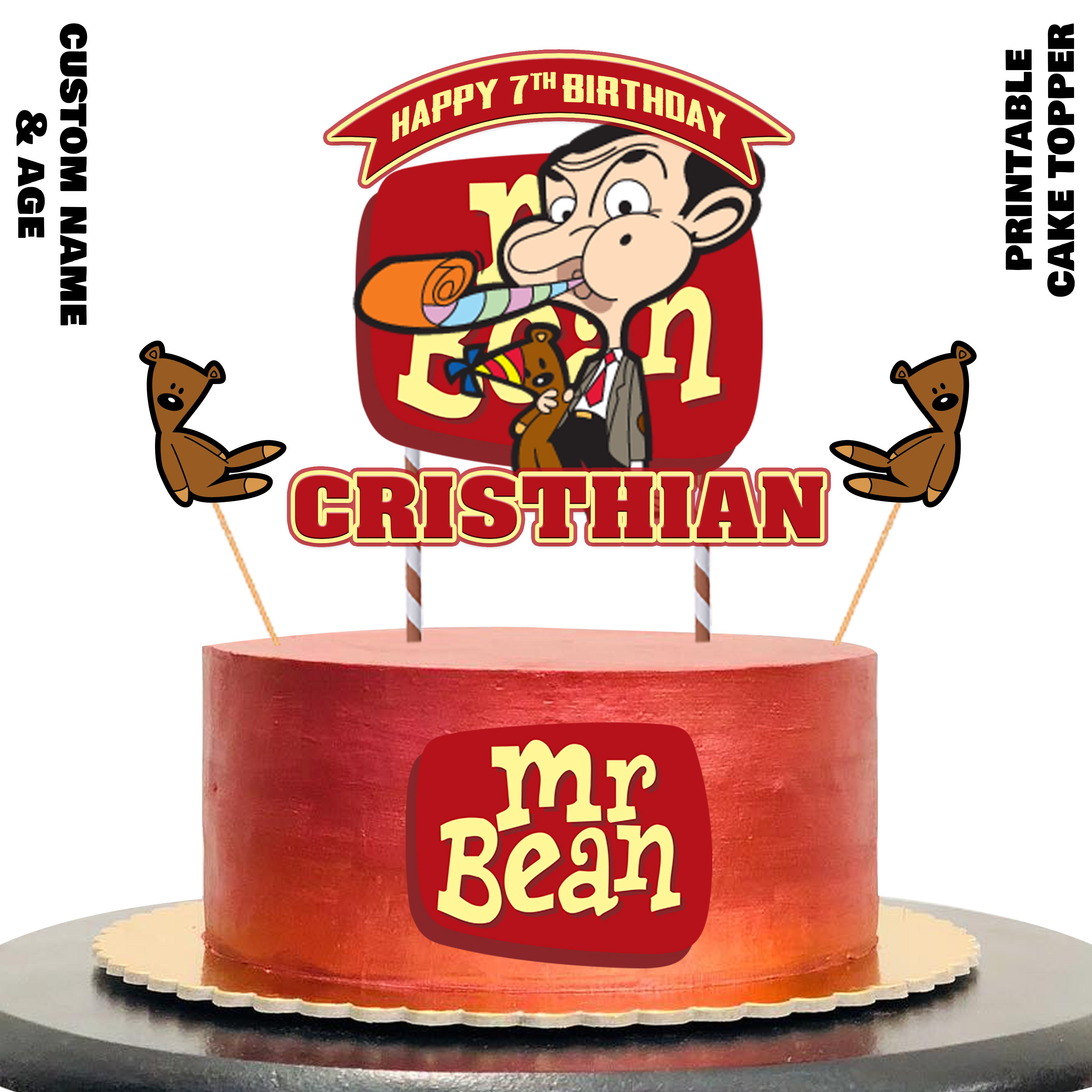 MR BEAN CAKE TOPPER - Payhip