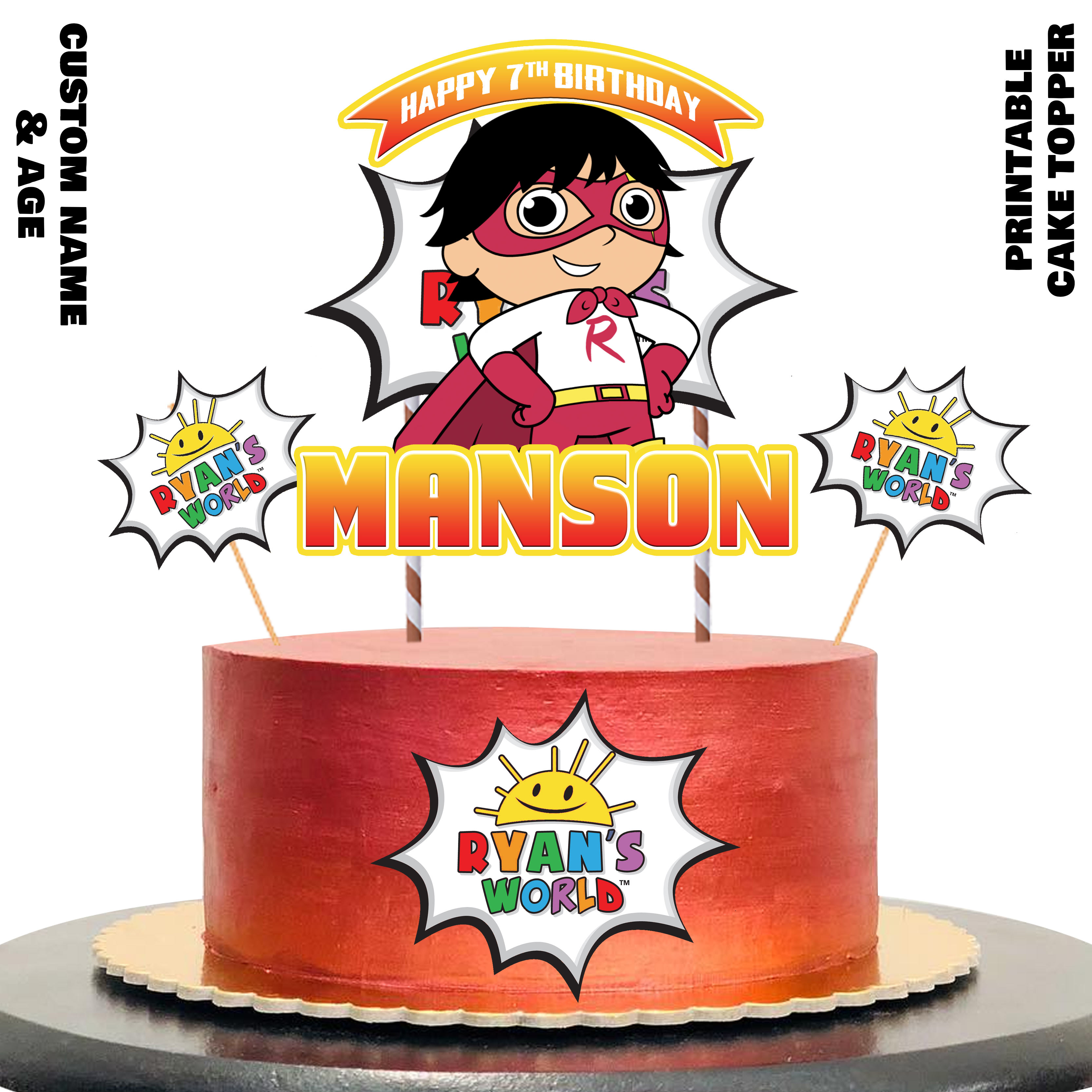 RYAN WORD CAKE TOPPER - Payhip