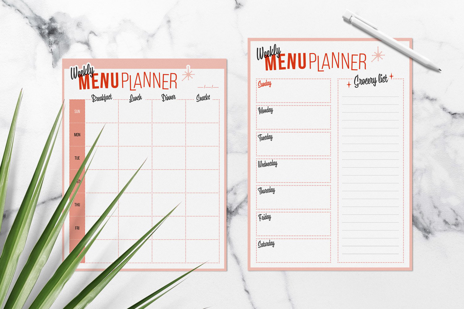 Weekly Menu Planner - Payhip