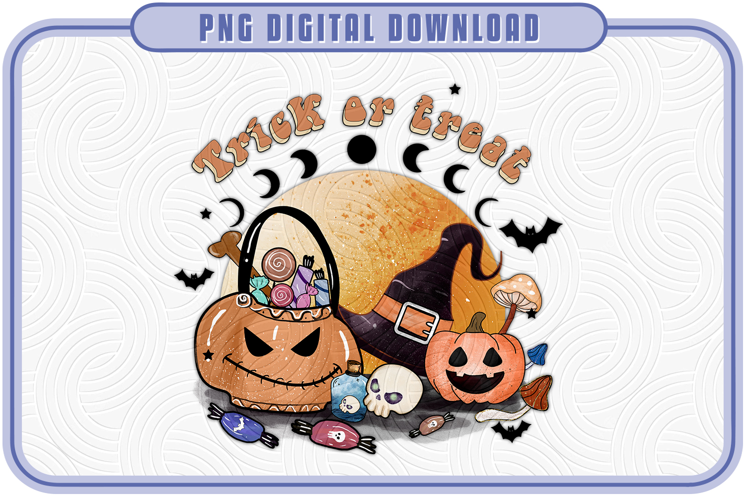 Trick or Treat Png, Halloween Pumpkin PNG Design, Halloween Ghost Png ...