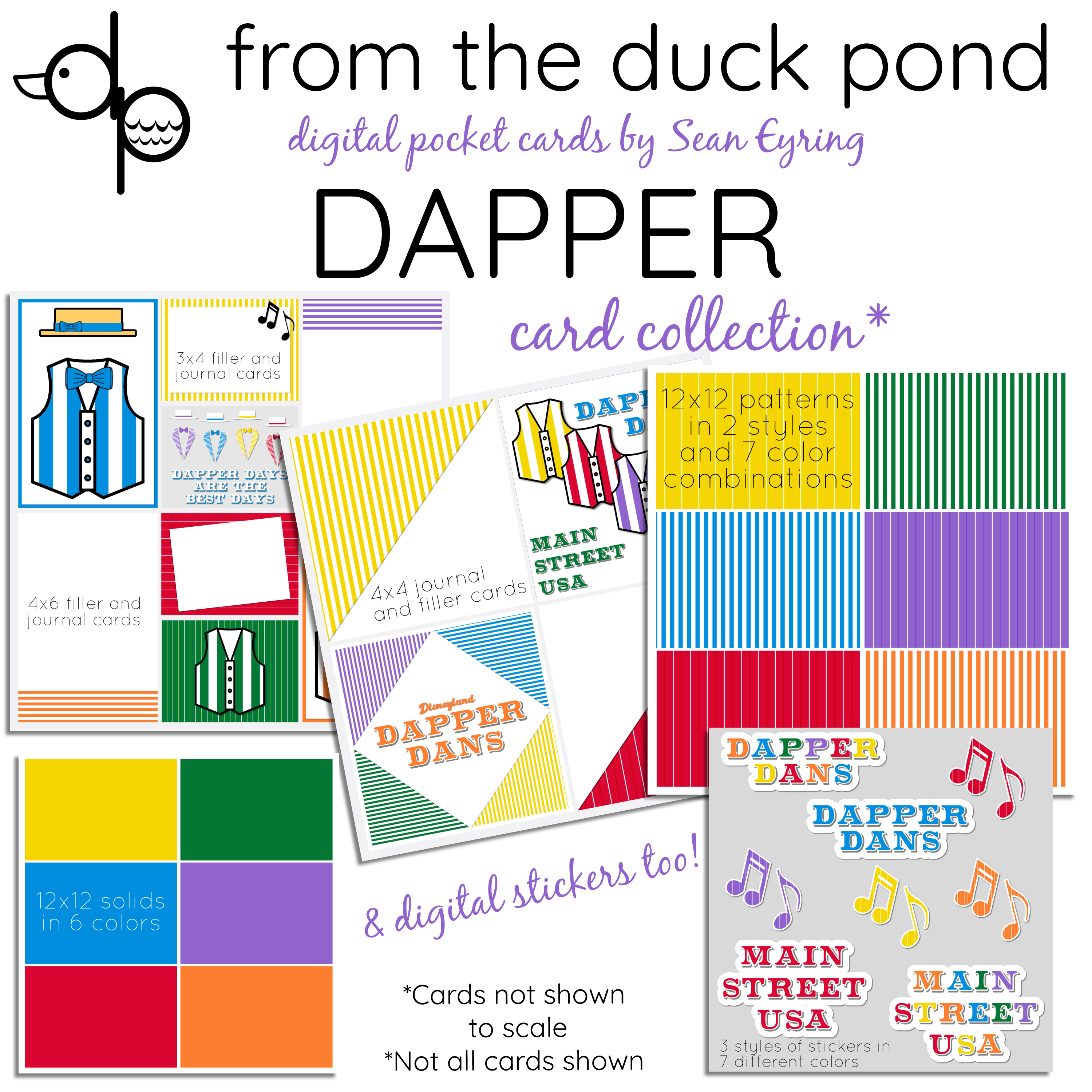 Dapper - digital card kit (plus stickers) - Payhip
