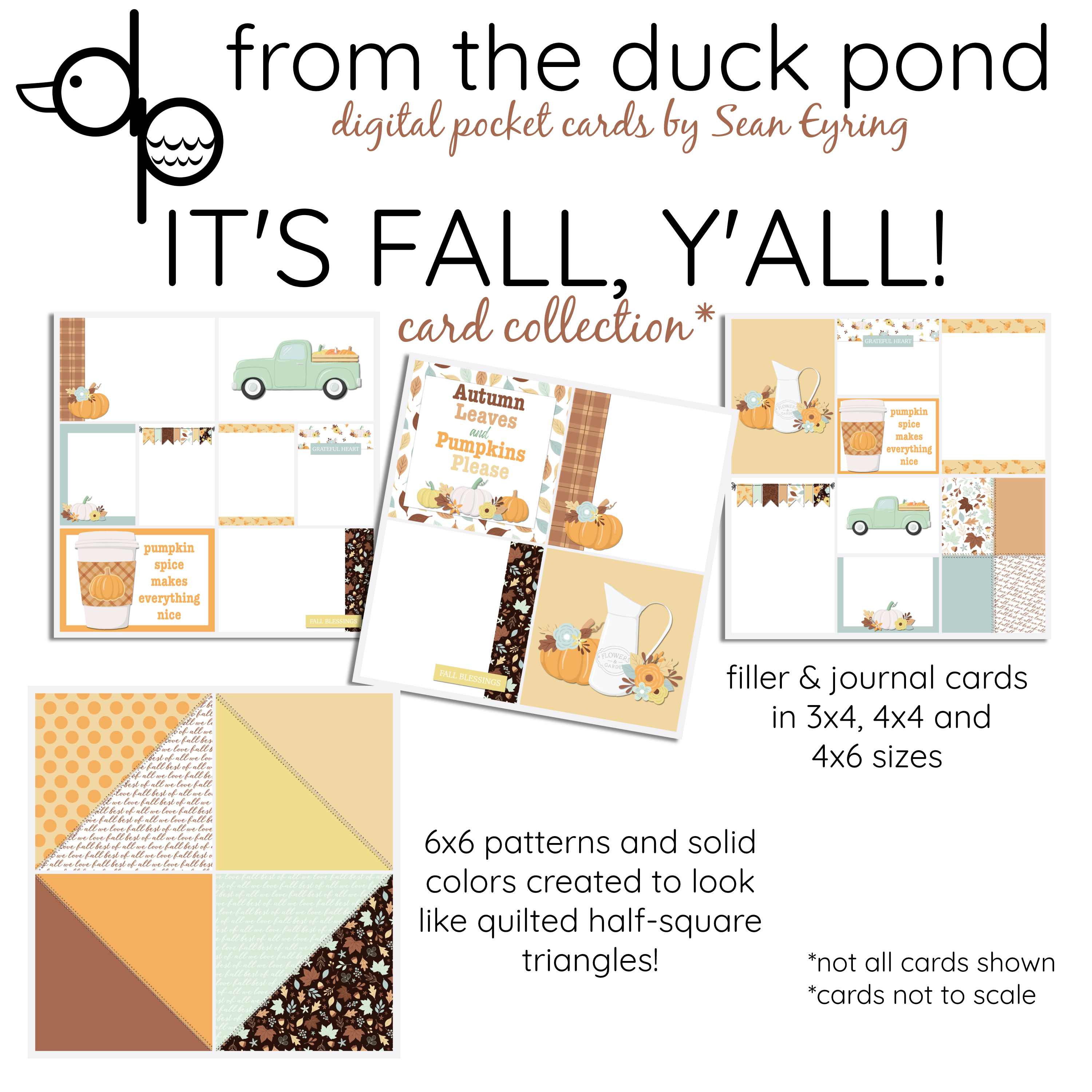 It's Fall Y'all - digital card kit - Payhip