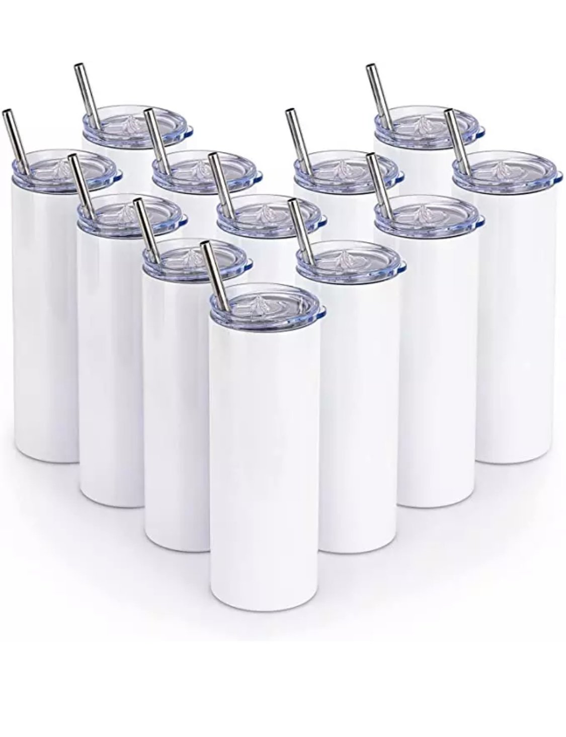 100 PCS-20 OZ SUBLIMATION BLANK TUMBLERS- PAY VIA PAYPAL ONLY