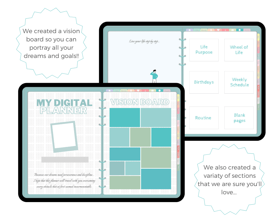 Undated Digital Planner - Payhip