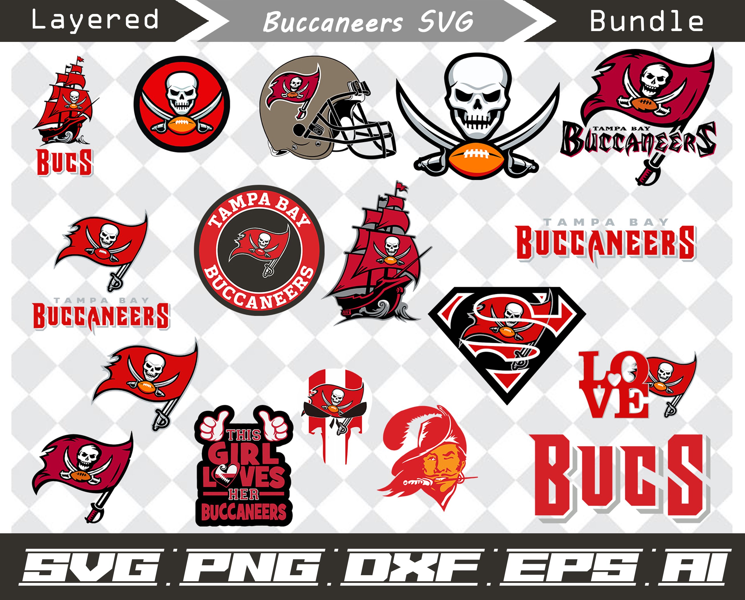 Buccaneers stacked text svg file for cricut, Buccaneers Logo Football  cutting file NFL sports Logo, Tampa bay buccaneers SVG Tampa Bay Buccaneers  vector, Sports svg