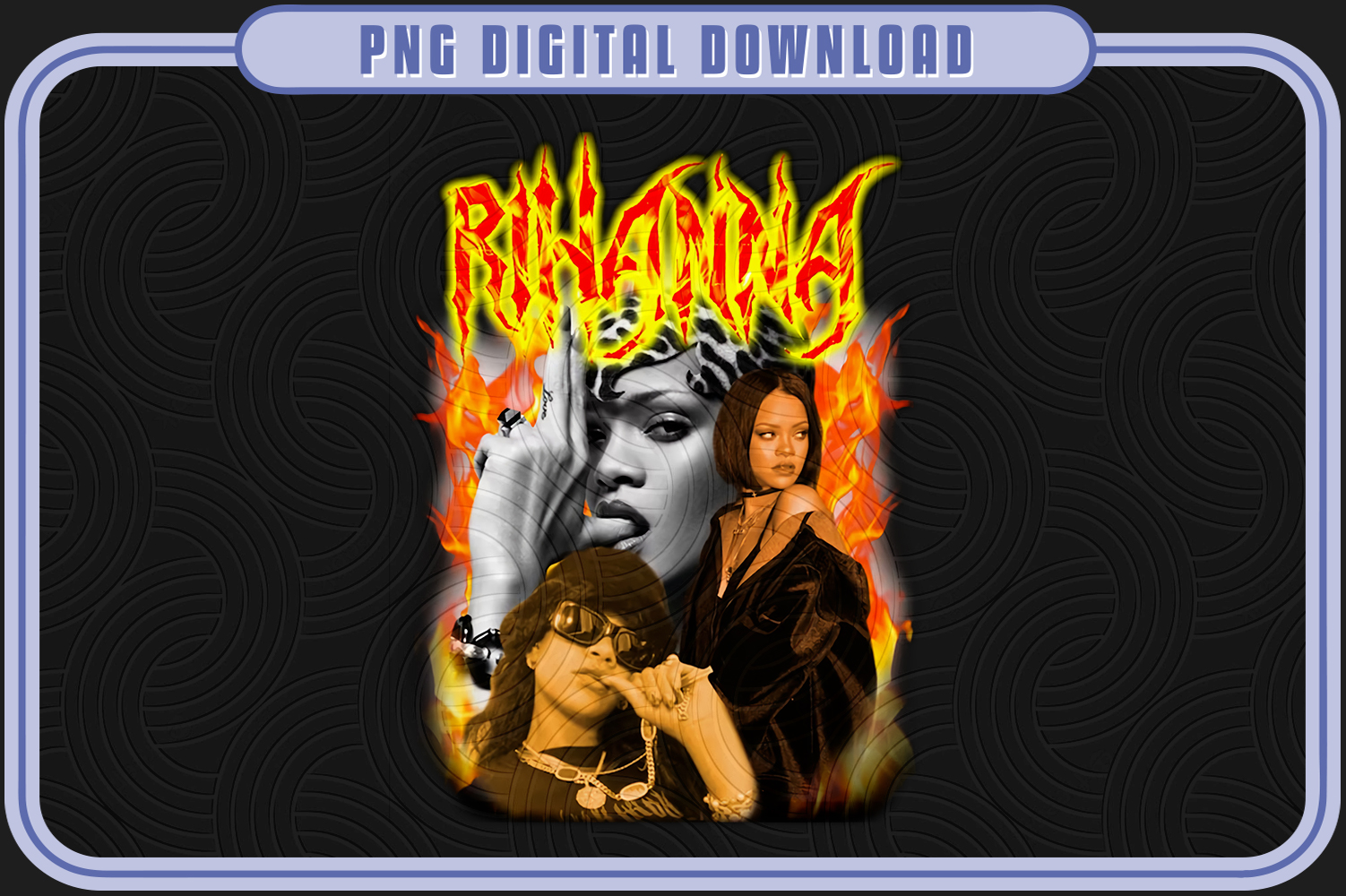 Rihanna design, Png rihanna, Bootleg T-shirt designDigital Download ...
