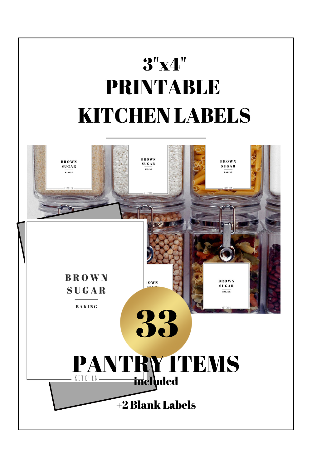 Kitchen & Pantry Labels