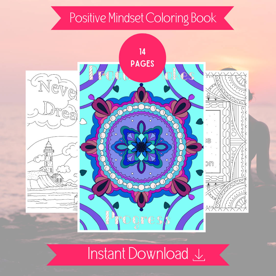 Growth Mindset Mandala Printable Coloring Book for