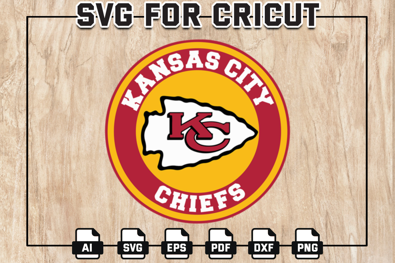 Kansas City Chiefs SVG • NFL Football Team T-shirt Design SVG Cut Files  Cricut