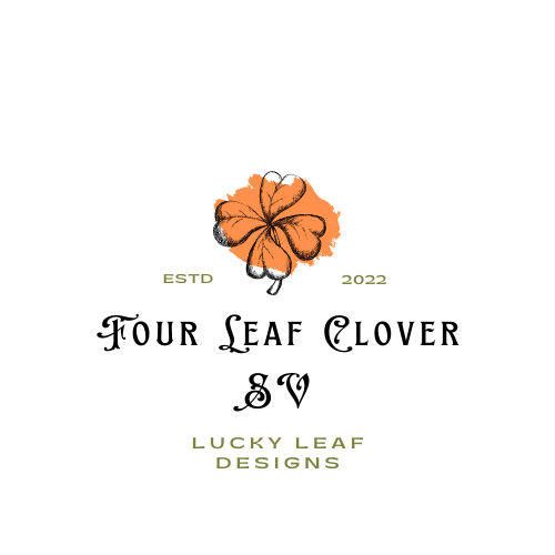 Four Leaf Clover SV printable digital downloadable designs