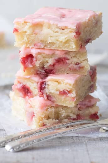 STRAWBERRY LEMON BLONDIES