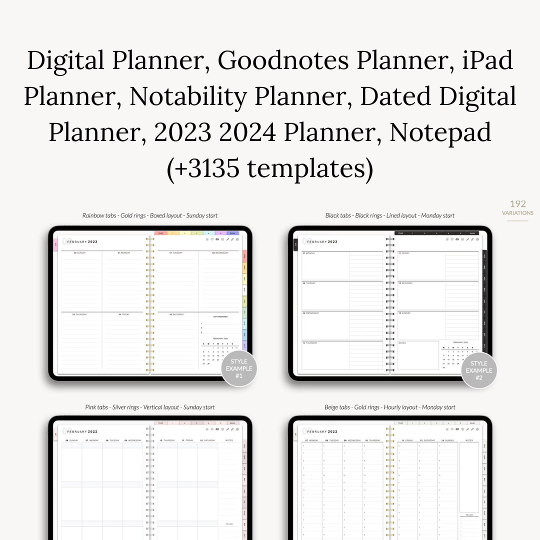 Digital Planner, Goodnotes Planner, iPad Planner, Goodnotes