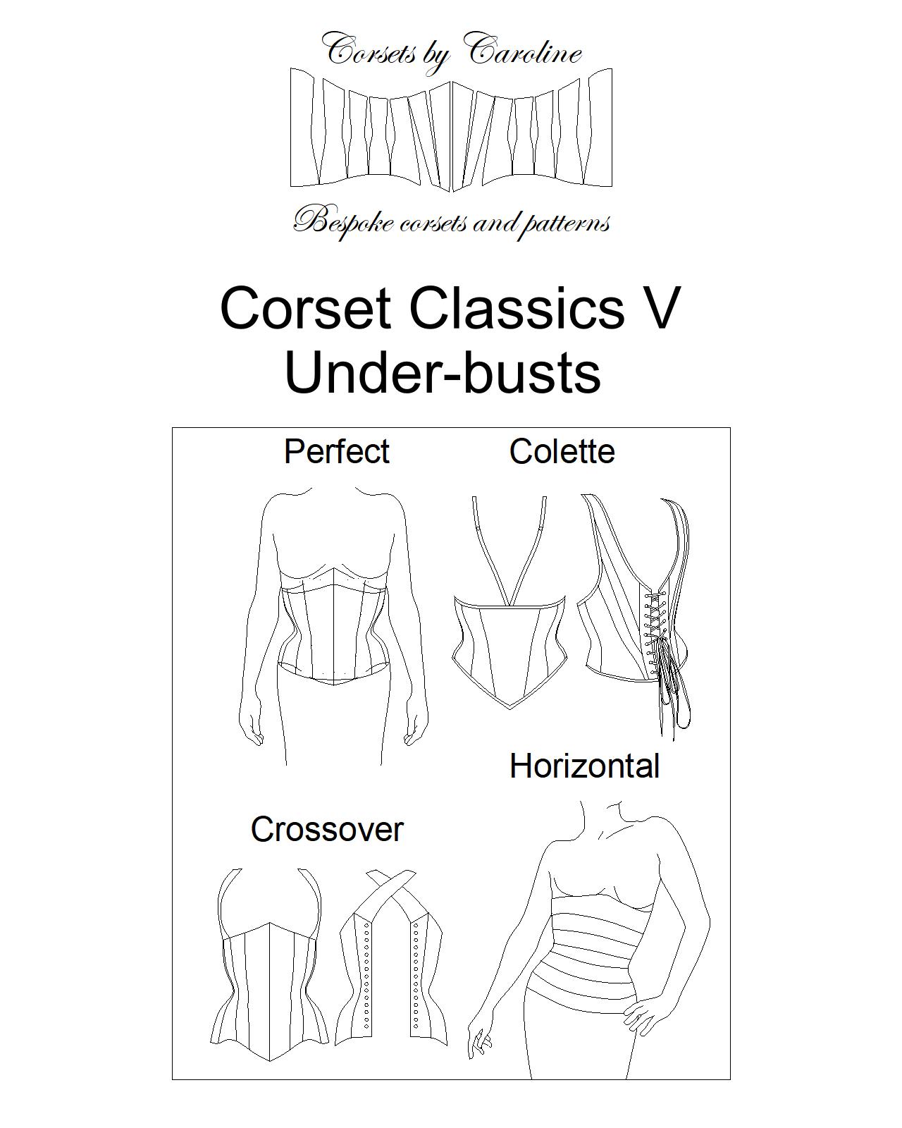 Underbust Corset Pattern size 18 to 30