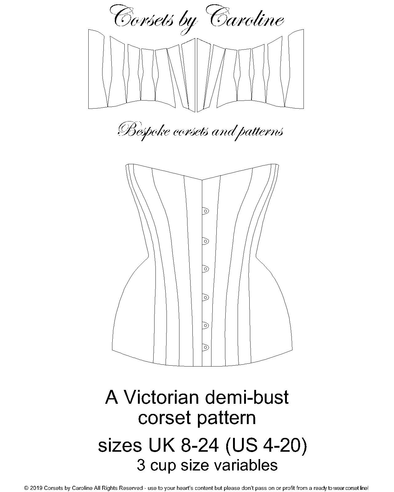 Ada (1890s) Victorian Corset Pattern - Payhip