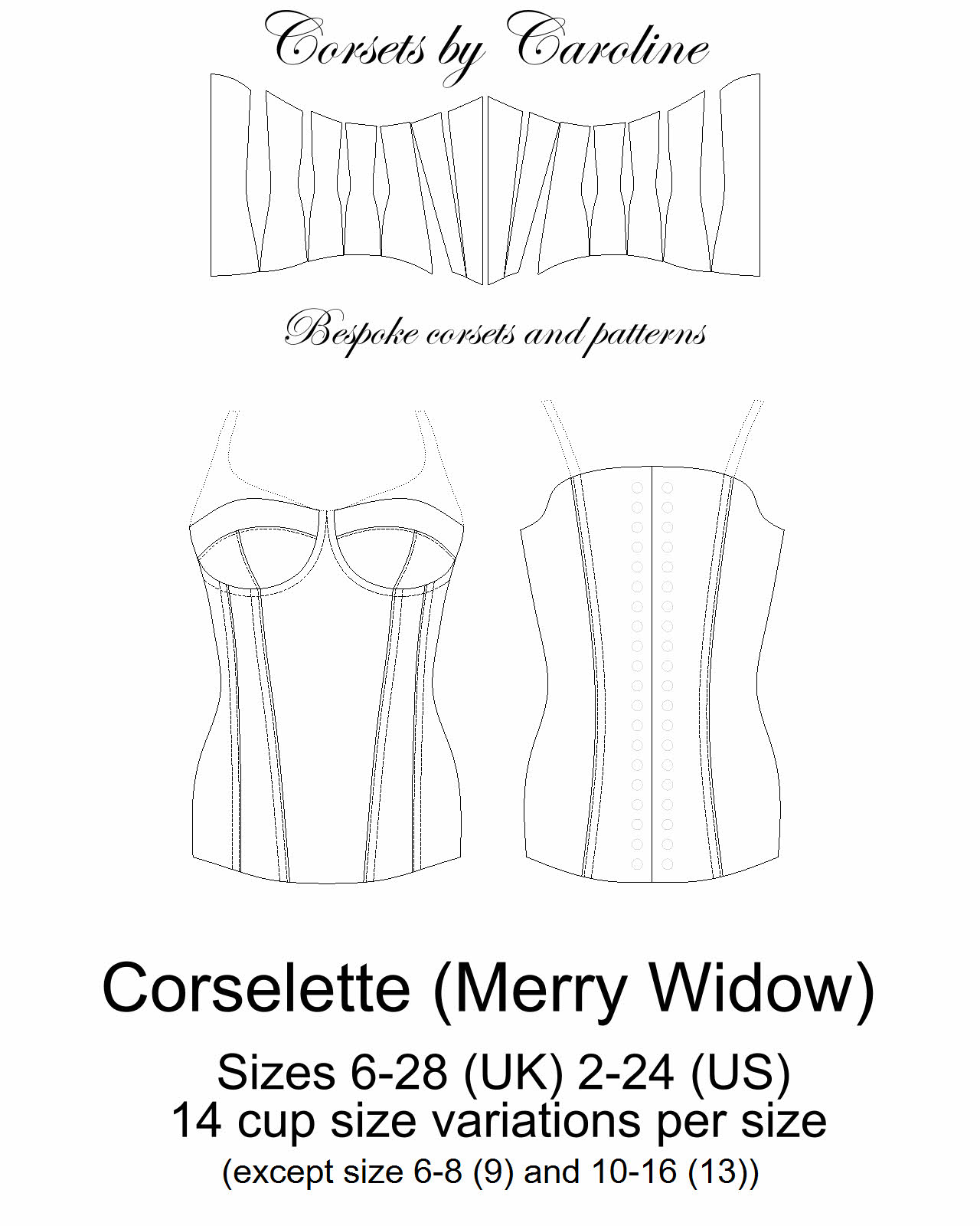 Merry Widow Corselete (partially stretch) - Payhip