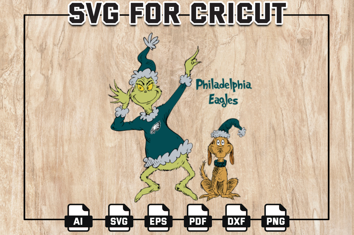 Philadelphia Eagles logo Digital File (SVG cutting file + pdf+png+dxf)