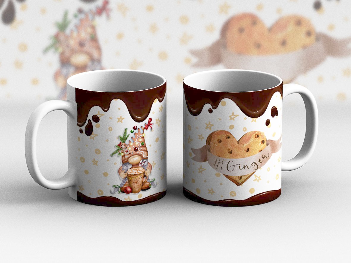 Girl or Boy Gingerbread Mugs - Gingerbread mugs, Christmas