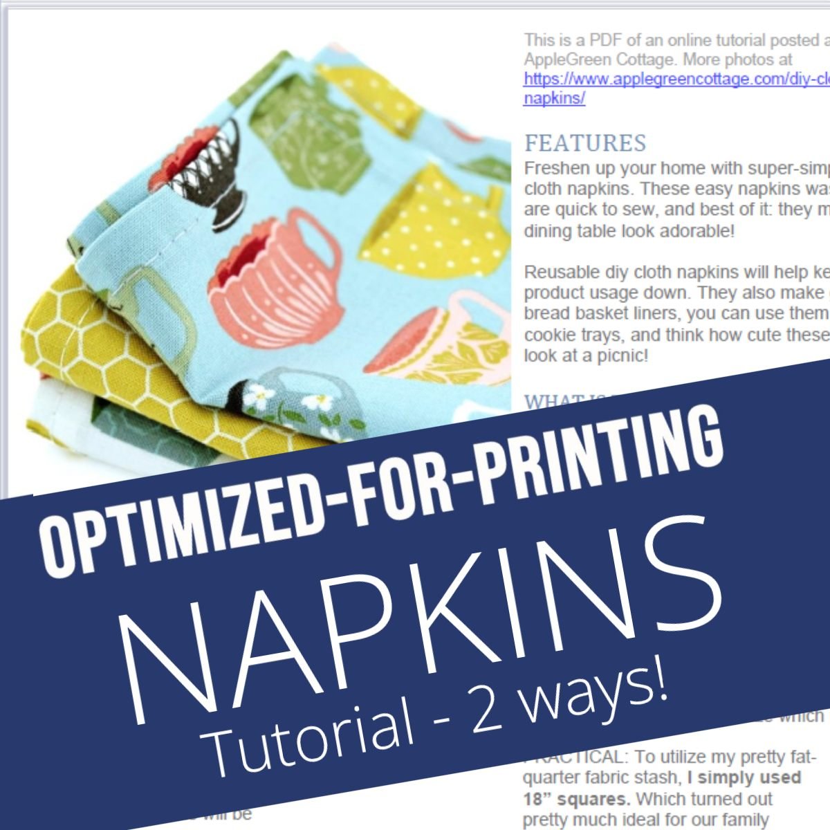 Diy Cloth Napkins - 2 Easy Ways To Sew Them Quickly!