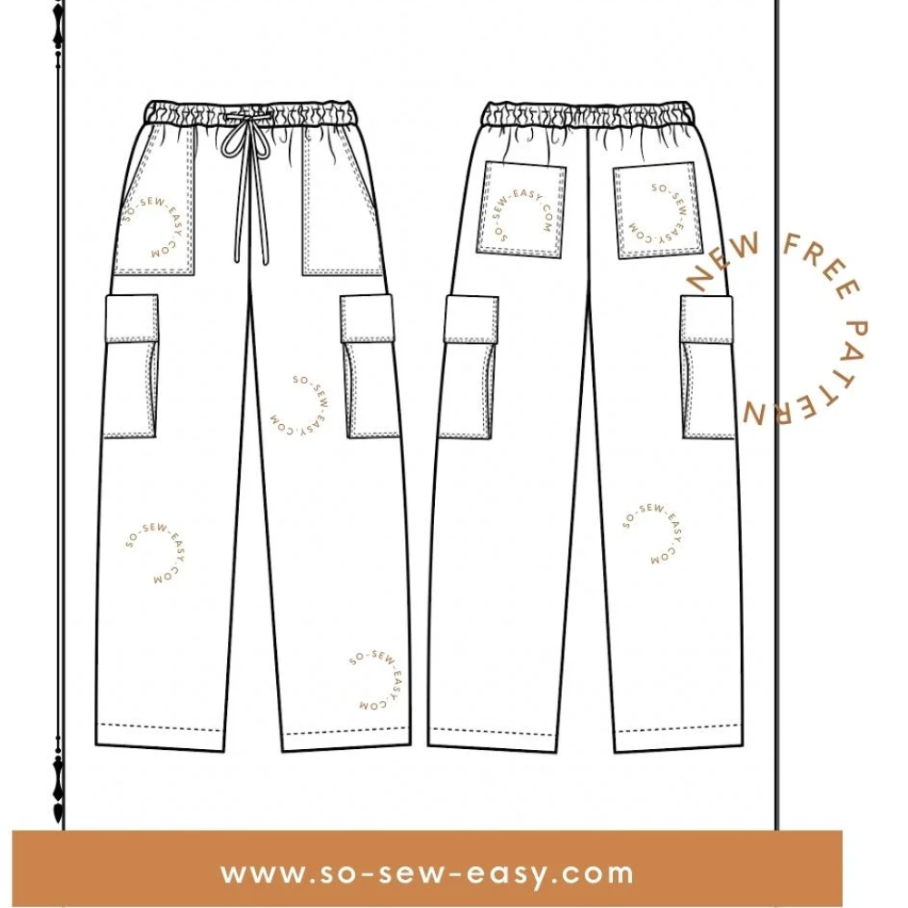 Cargo Pants Free Pattern - From War To Fashion Statement - Payhip