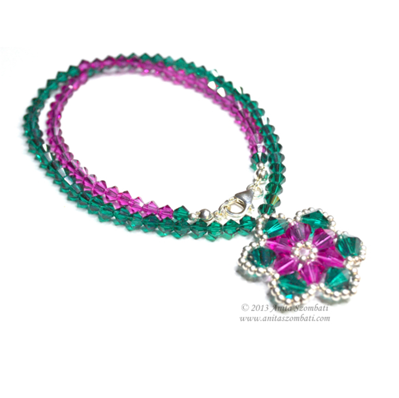 Flower Necklace by Anita Szombati