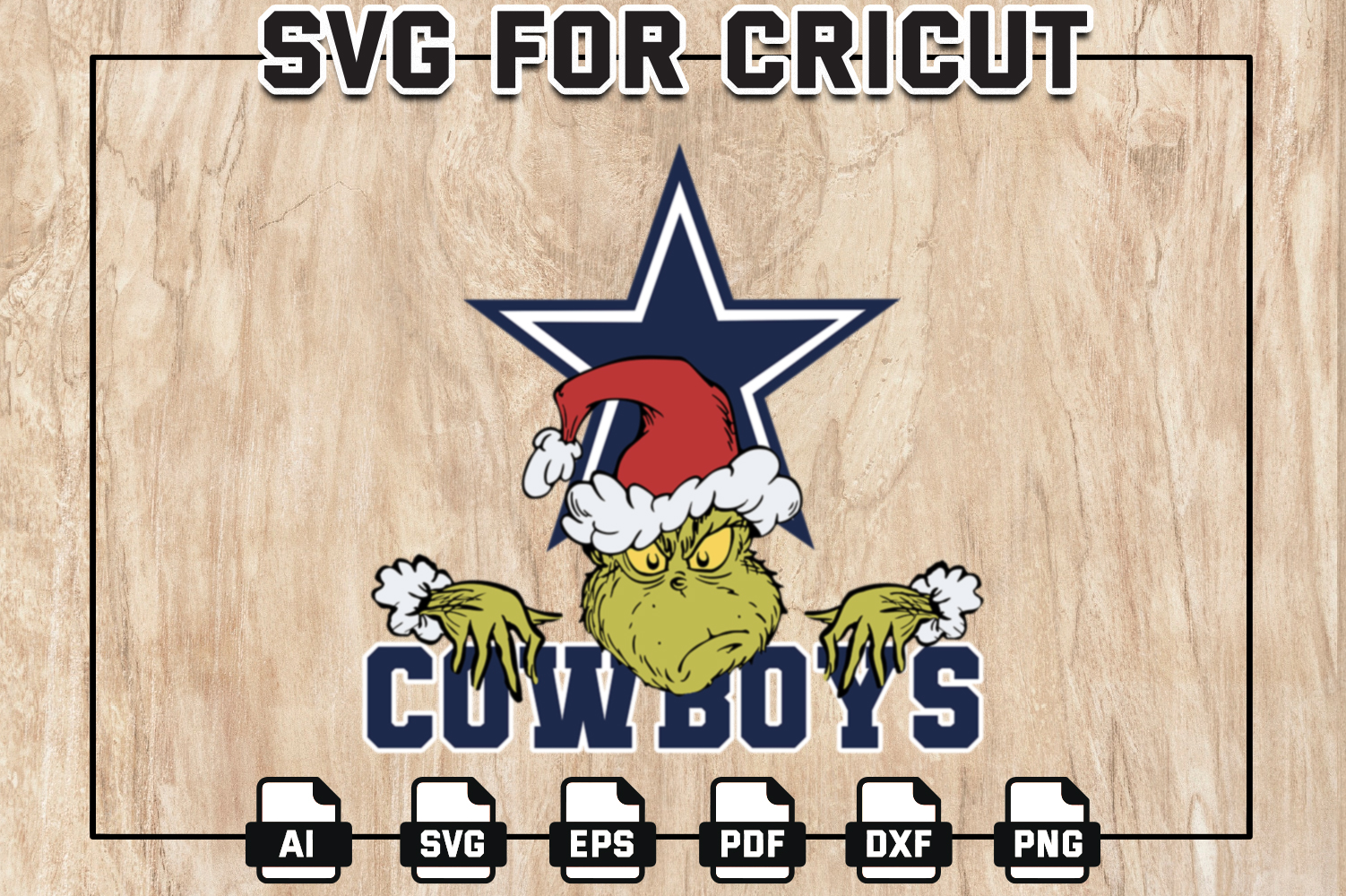 The Grinch Dallas Cowboys Football Logo SVG, Grinch Dallas N - Inspire  Uplift