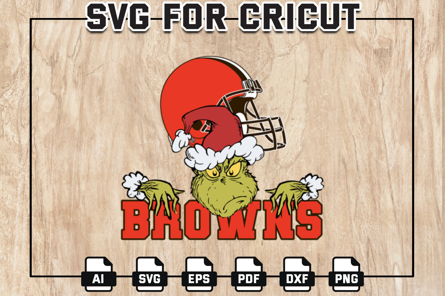 Cleveland Browns Helmet Silhouette NFL T-shirt Design SVG Cut File for  Cricut Digital Download