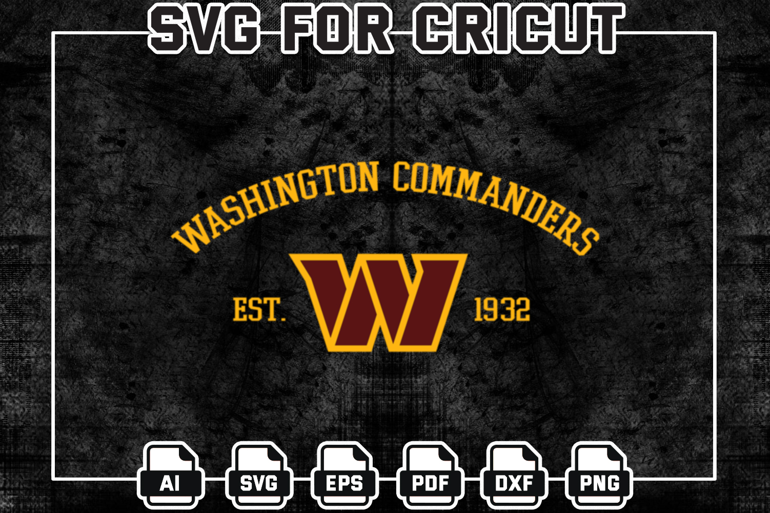 WASHINGTON COMMANDERS SVG BUNDLE