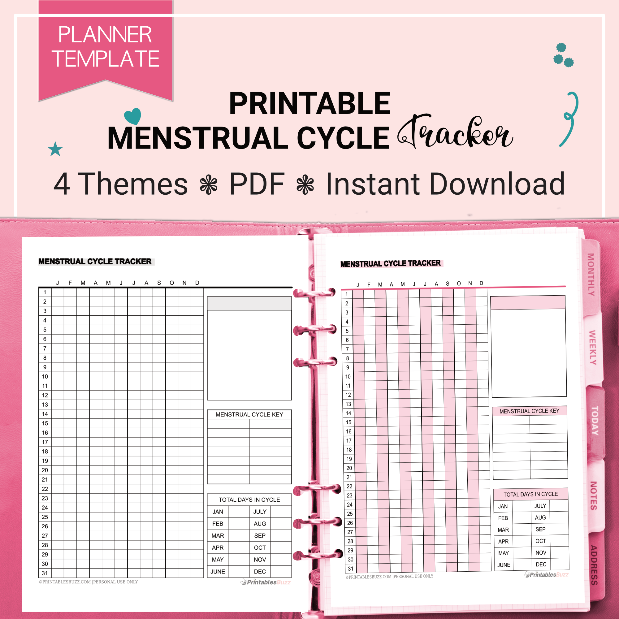 Menstrual Cycle Tracker (Notes) - Candy Theme menstrual-cycle-tracker-notes-candy-theme