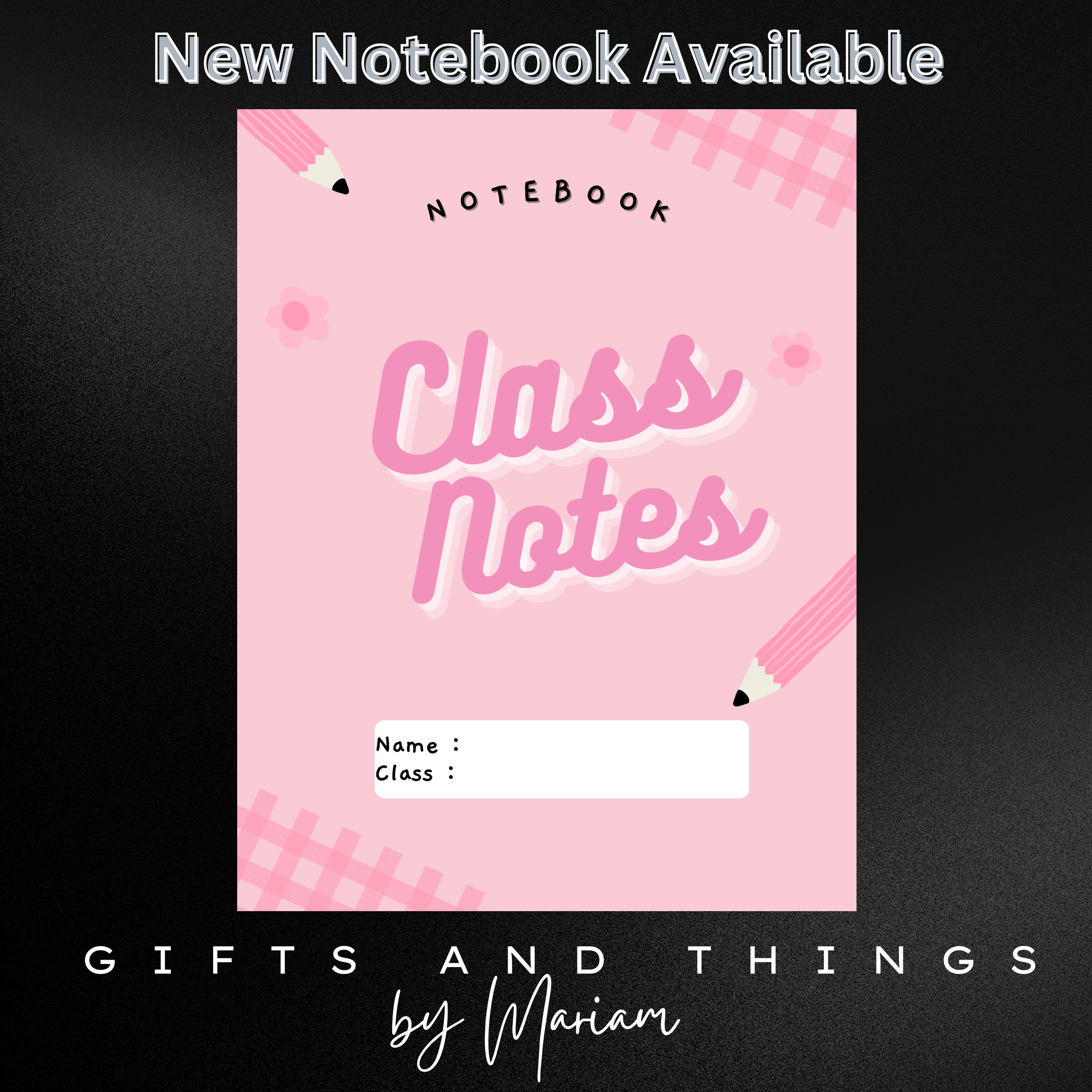 Class Notes Notebook - Digital Printable Copy - Payhip