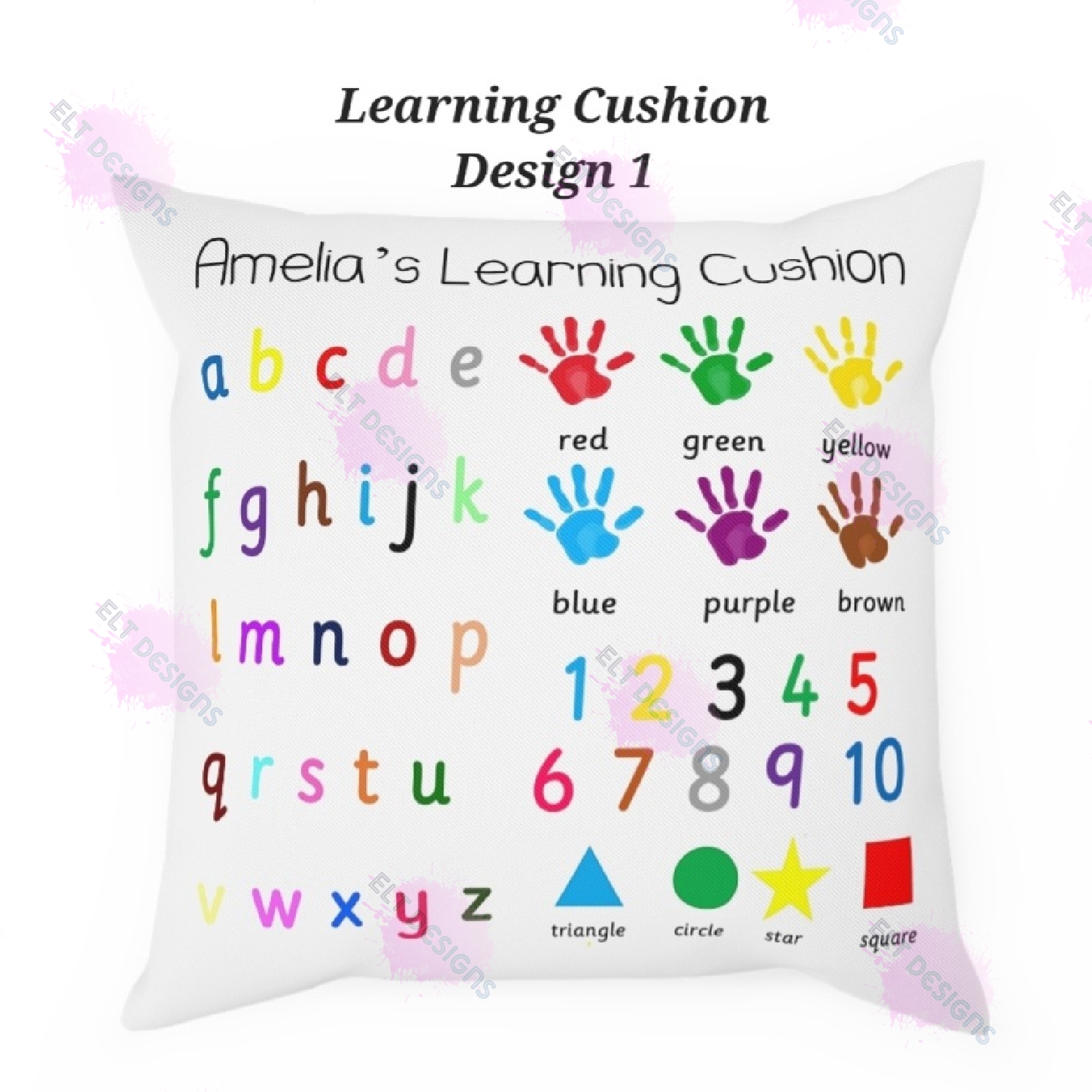 English Learning Cushion Designs 1-5 - Payhip