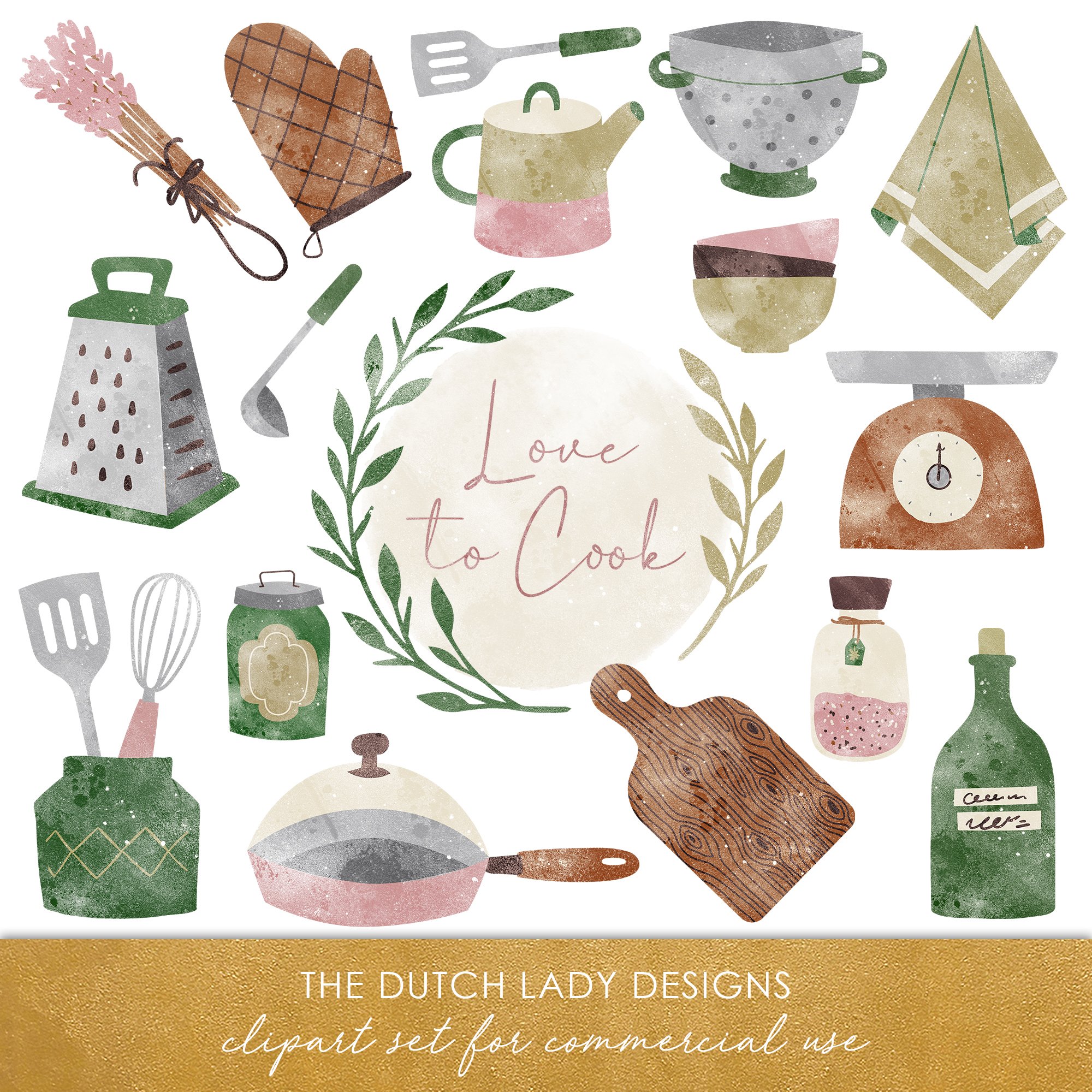The Dutch Lady Designs - Clipart - Food & Kitchen
