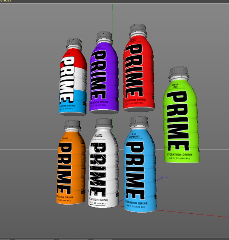 3D model Prime Hydration Bottle VR / AR / low-poly