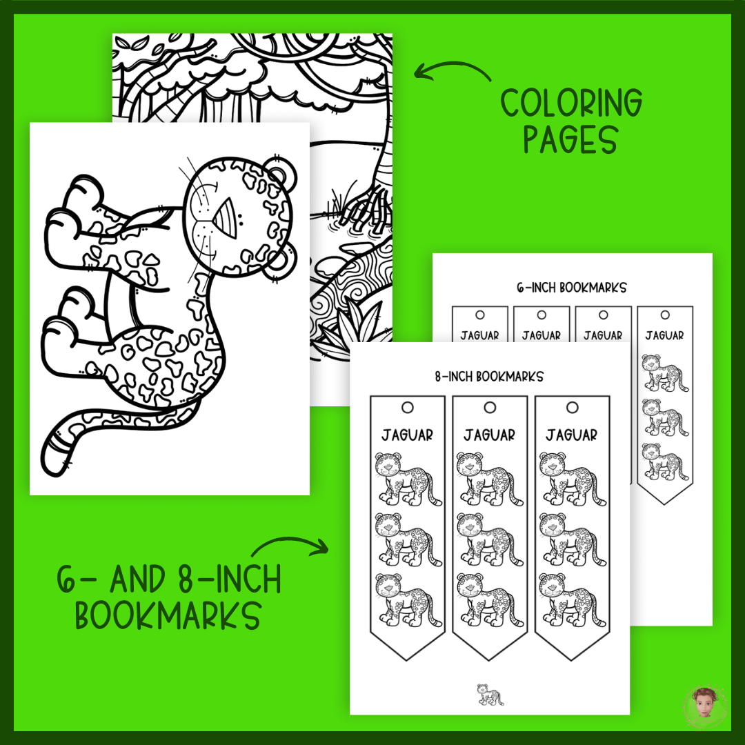 Jaguar Unit Study (Rainforest Animals Lesson Plan, Videos, Activities)