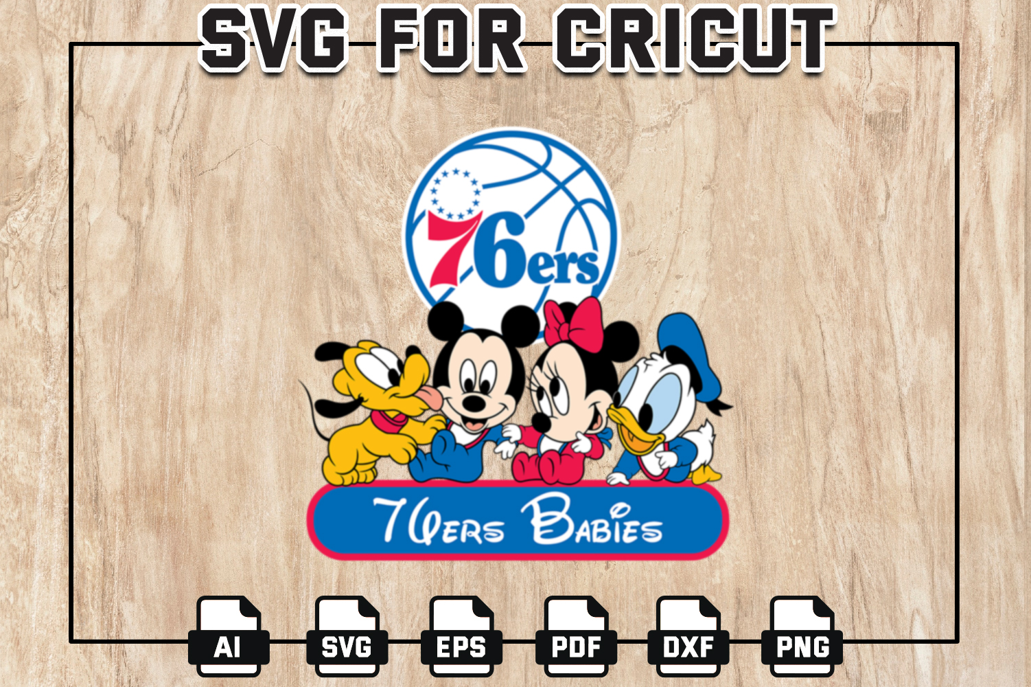 Mickey Mouse Basketball SVG Graphic Design