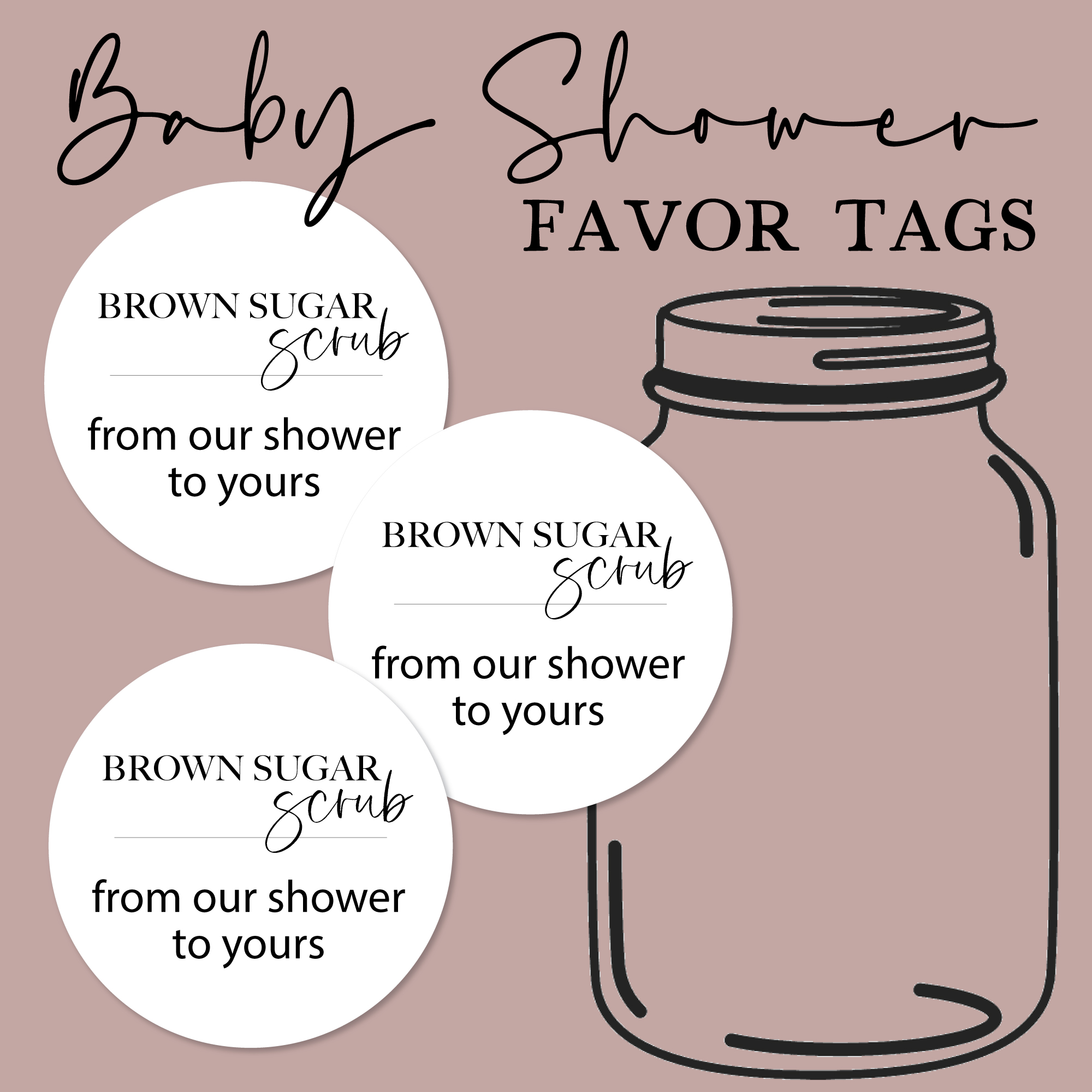 printable baby shower gift tag