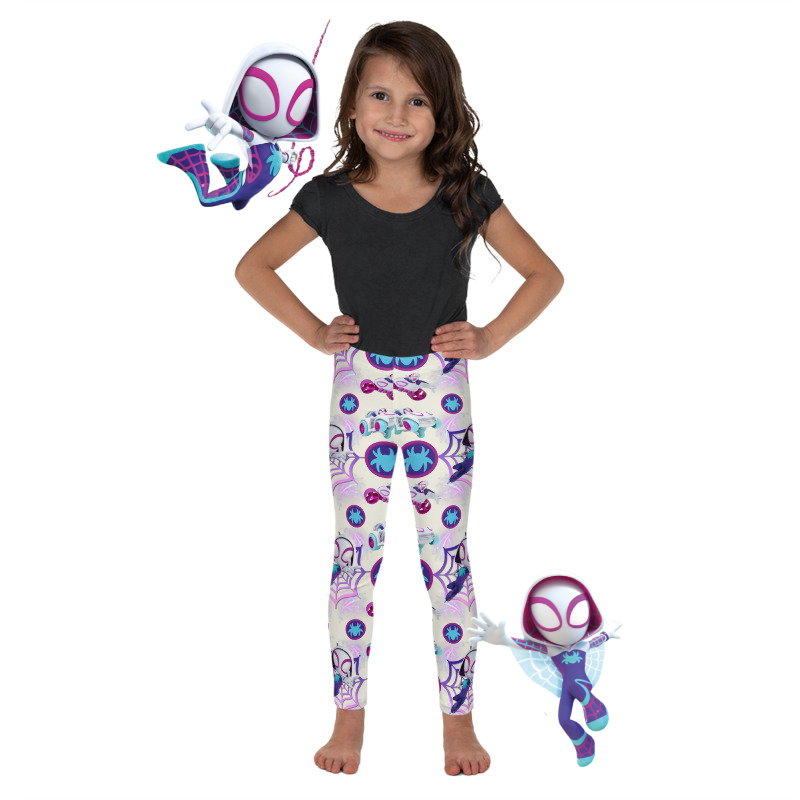 Spider Gwen Stacy Girl Kids Milky White Leggings - Ghost Spidey Party  Costume - Spider Gwen Birthday Outfit - Payhip