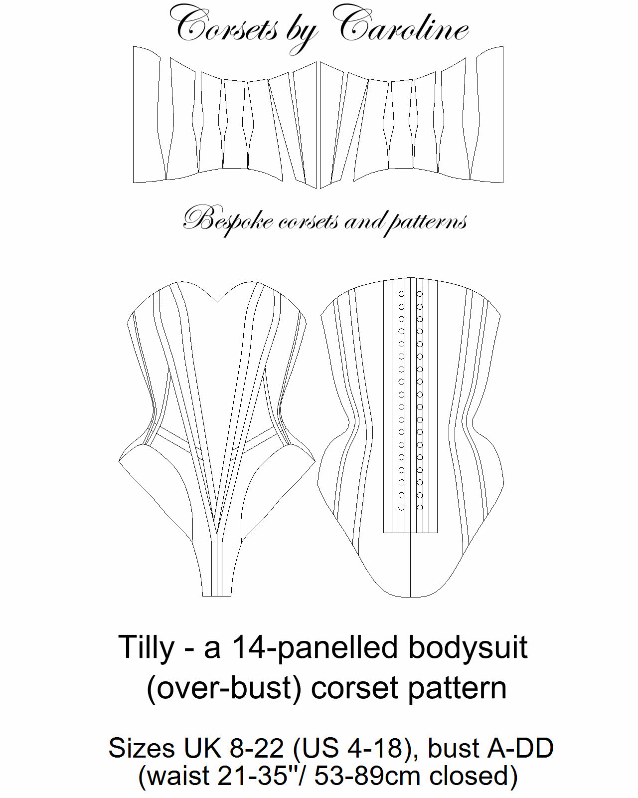 Tilly Bodysuit Corset Pattern