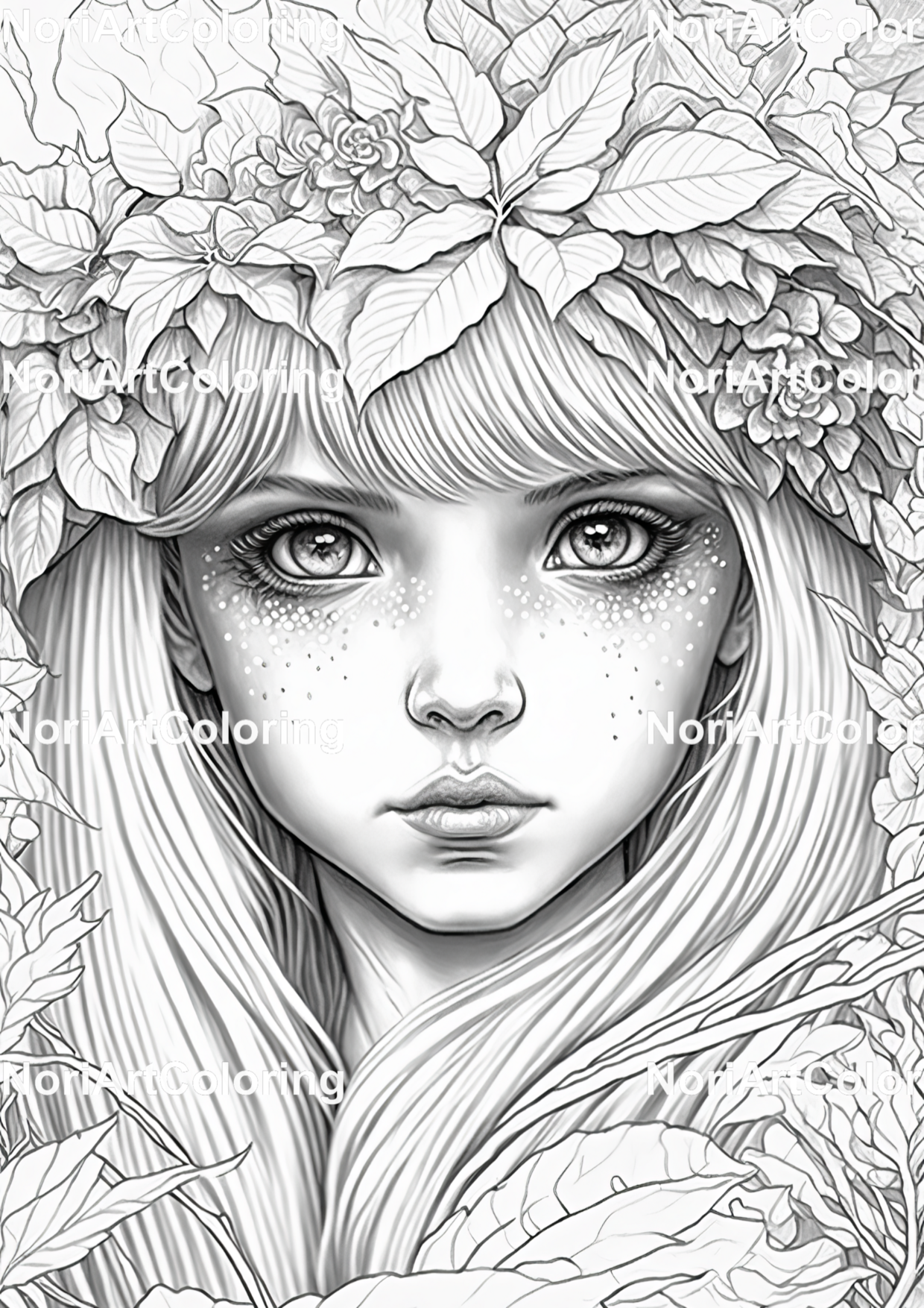 Black Women Coloring Book Grayscale Coloring Pages for Adult
