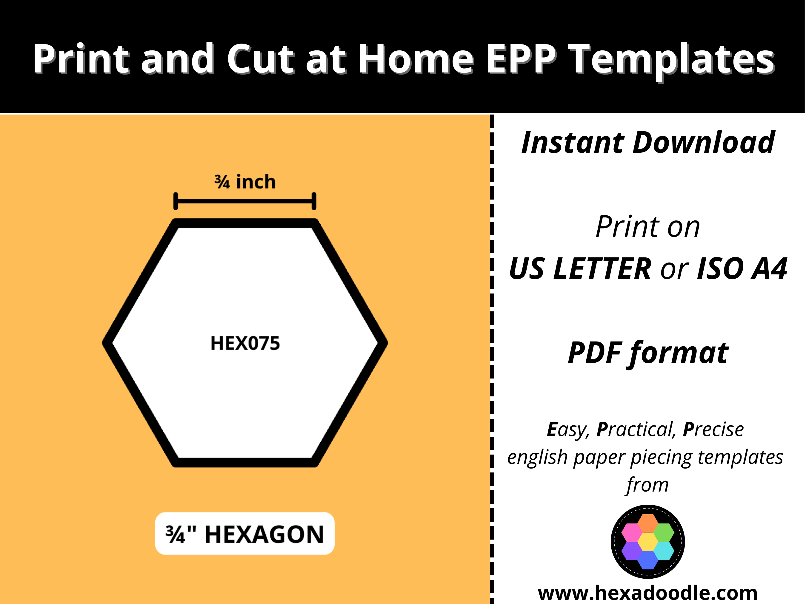 Free Printable English Paper Piecing Template - Printable Templates Free