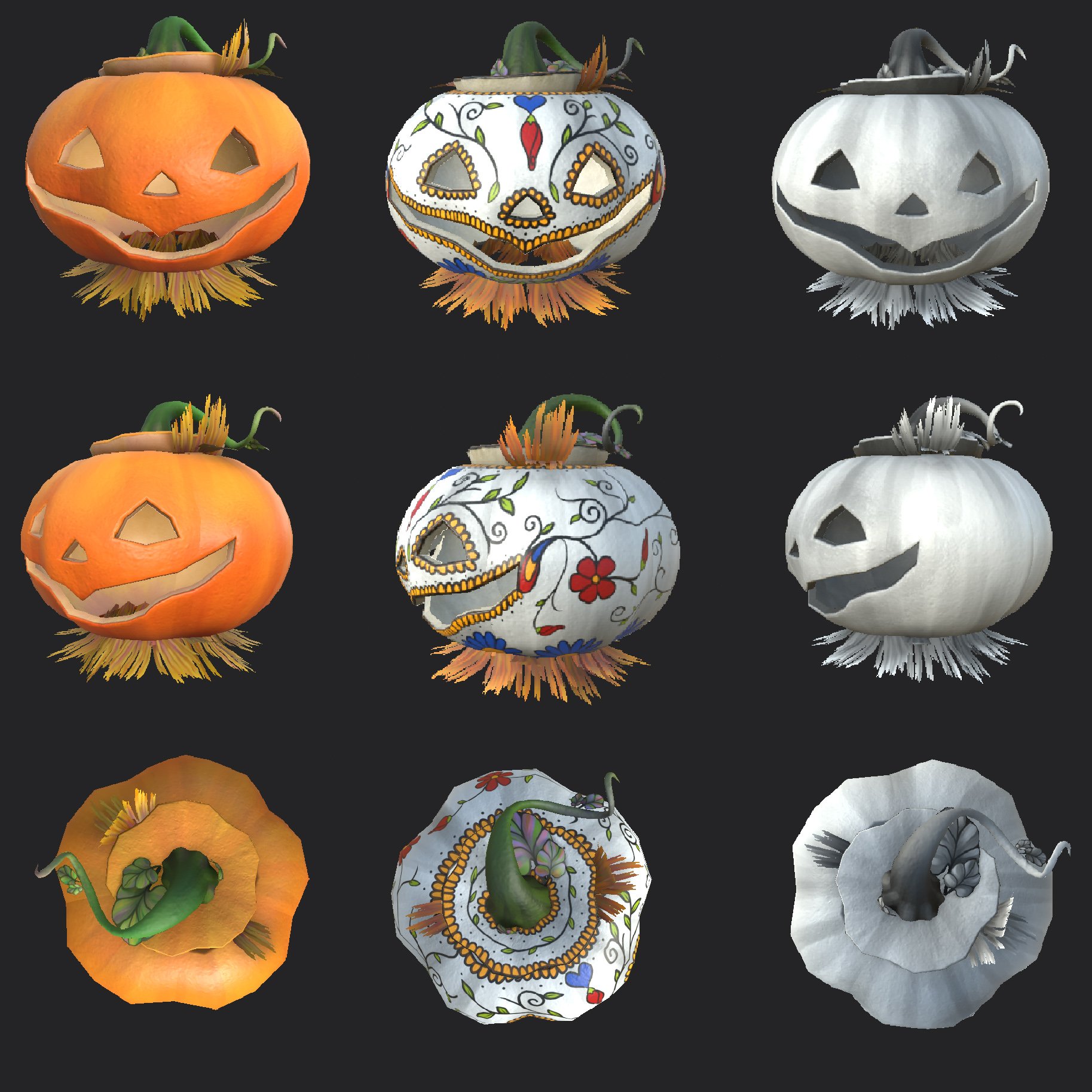 Pumpkin Hat Rigged - Payhip