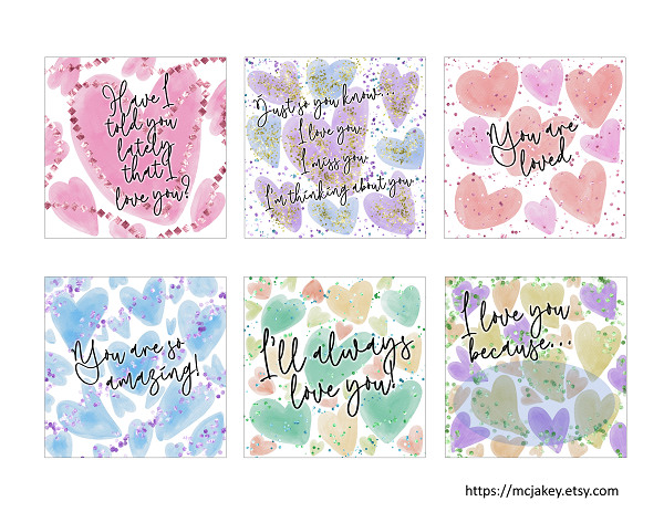 Printable Love Notes